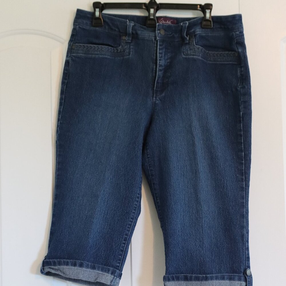 Gloria Vanderbilt Marnie Skimmer Cuffed Denim Size 12 Pant/Short/Capri Casual